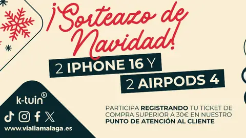 ¡Esta Navidad, Vialia Málaga viene con un Sorteo de Ensueño! ¡Esta Navidad, Vialia Málaga viene con un Sorteo de Ensueño!