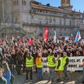 Manifestación en contra del proyecto de Altri en Palas de Rei. Imagen: cuenta de X de Greenpeace