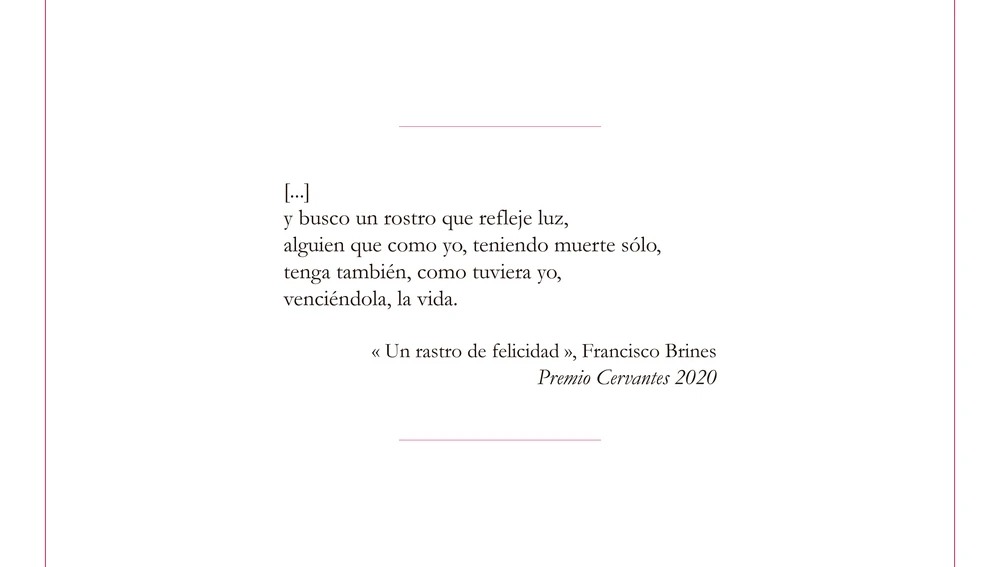 Poema de Francisco Brines Poema de Francisco Brines