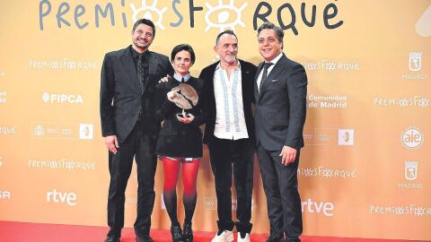 Blanca Torres con el Premio Forqu&eacute; a Mejor Documental