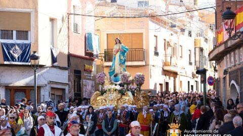 Procesión de la Puurísima de 2024 en Monforte del Cid.