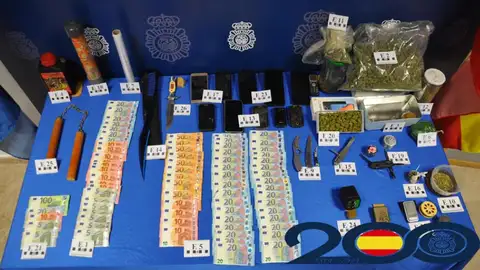 Material incautado por la Policía Nacional Material incautado por la Policía Nacional