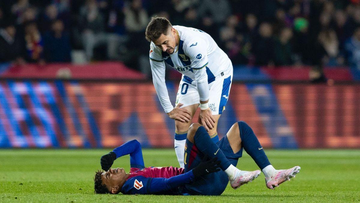 Lamine Yamal, un altre cop lesionat del turmell Lamine Yamal, un altre cop lesionat del turmell