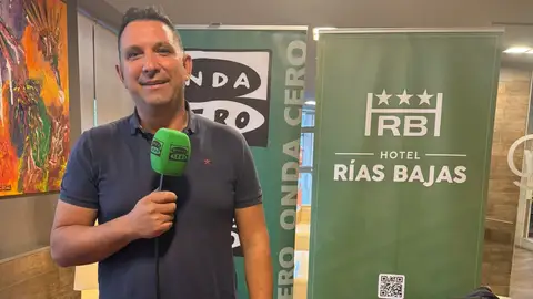 Eladio Oubiña, presidente del Club de Fútbol Cambados Encuentros Hotel Rías Bajas
