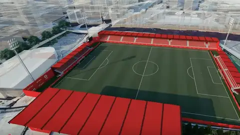 Recreación de la ampliación de las instalaciones del campo de Pinilla en Teruel CAMPO FÚTBOL