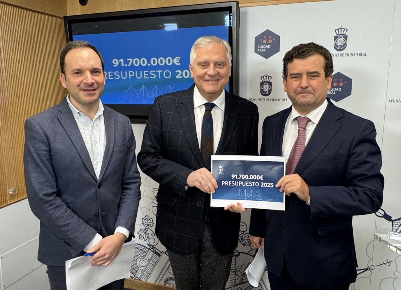 Ciudad Real presenta un presupuesto récord de 91,7 millones de euros Ciudad Real presenta un presupuesto récord de 91,7 millones de euros