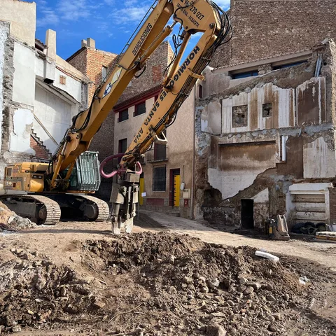 Obras de reconstrucción en Letur