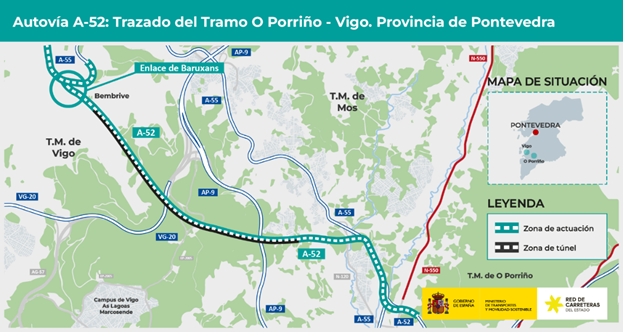 Avanzan los trámites del proyecto para unir Vigo y O Porriño a través de un túnel Avanzan los trámites del proyecto para unir Vigo y O Porriño a través de un túnel