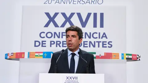 Carlos Mazón, presidente de la Generalitat valenciana, durante la XXVII Conferencia de Presidentes Carlos Mazón, presidente de la Generalitat valenciana, durante la XXVII Conferencia de Presidentes