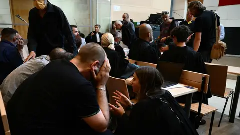 Imagen de archivo del resto de acusados de violar a Gisele Pelicot durante una de las jornadas del juicio Sentencia para el resto de acusados de violar a Gisele Pelicot: todos, declarados culpables