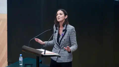 Reyes Maroto durante un pleno del Ayuntamiento de Madrid Reyes Maroto durante un pleno del Ayuntamiento de Madrid