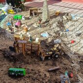 El belén reivindicativo de Moisés Cruz escenifica las consecuencias de la DANA en Valencia