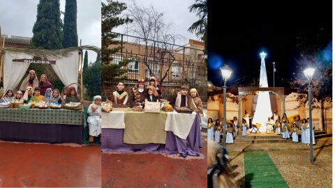 Escenas del Bel&eacute;n Viviente del Colegio 'San Agust&iacute;n' de Valdepe&ntilde;as