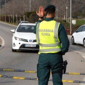 Control rutinario de la Guardia Civil.