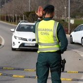 Control rutinario de la Guardia Civil. Control rutinario de la Guardia Civil.