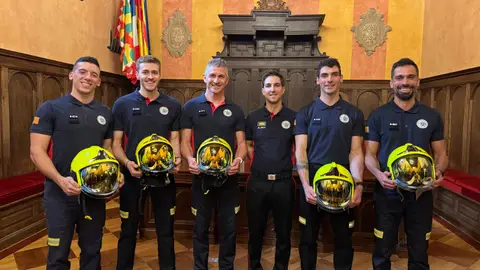 Cinco nuevos bomberos se incorporan al parque de Huesca Cinco nuevos bomberos se incorporan al parque de Huesca