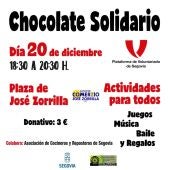chocolate solidario de la Plataforma de Voluntariado de Segovia