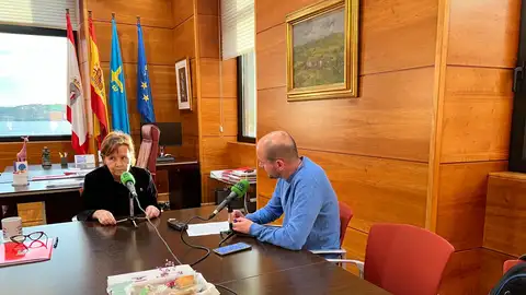 Moriyón durante la entrevista Moriyón durante la entrevista