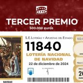El tercer premio del Sorteo de Navidad, el 11.840, reparte un millón de euros en Plasencia