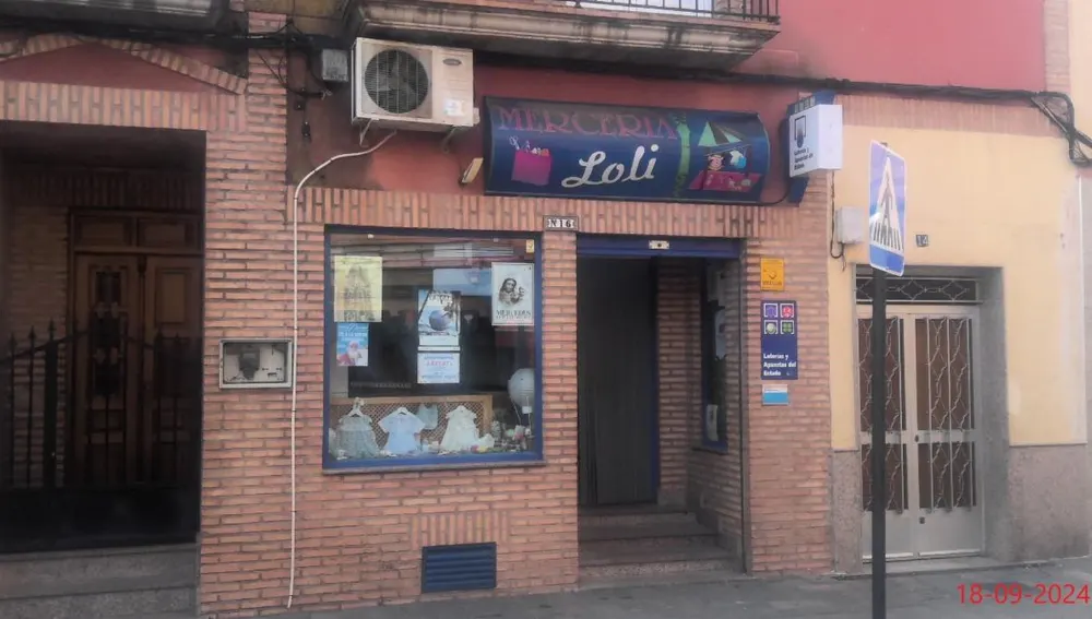 Mercería "Loli" donde se vendió en décimo de un quinto premio en Herencia Mercería "Loli" donde se vendió en décimo de un quinto premio en Herencia