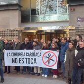 Protesta delante de Consellería de Sanidad, Valencia