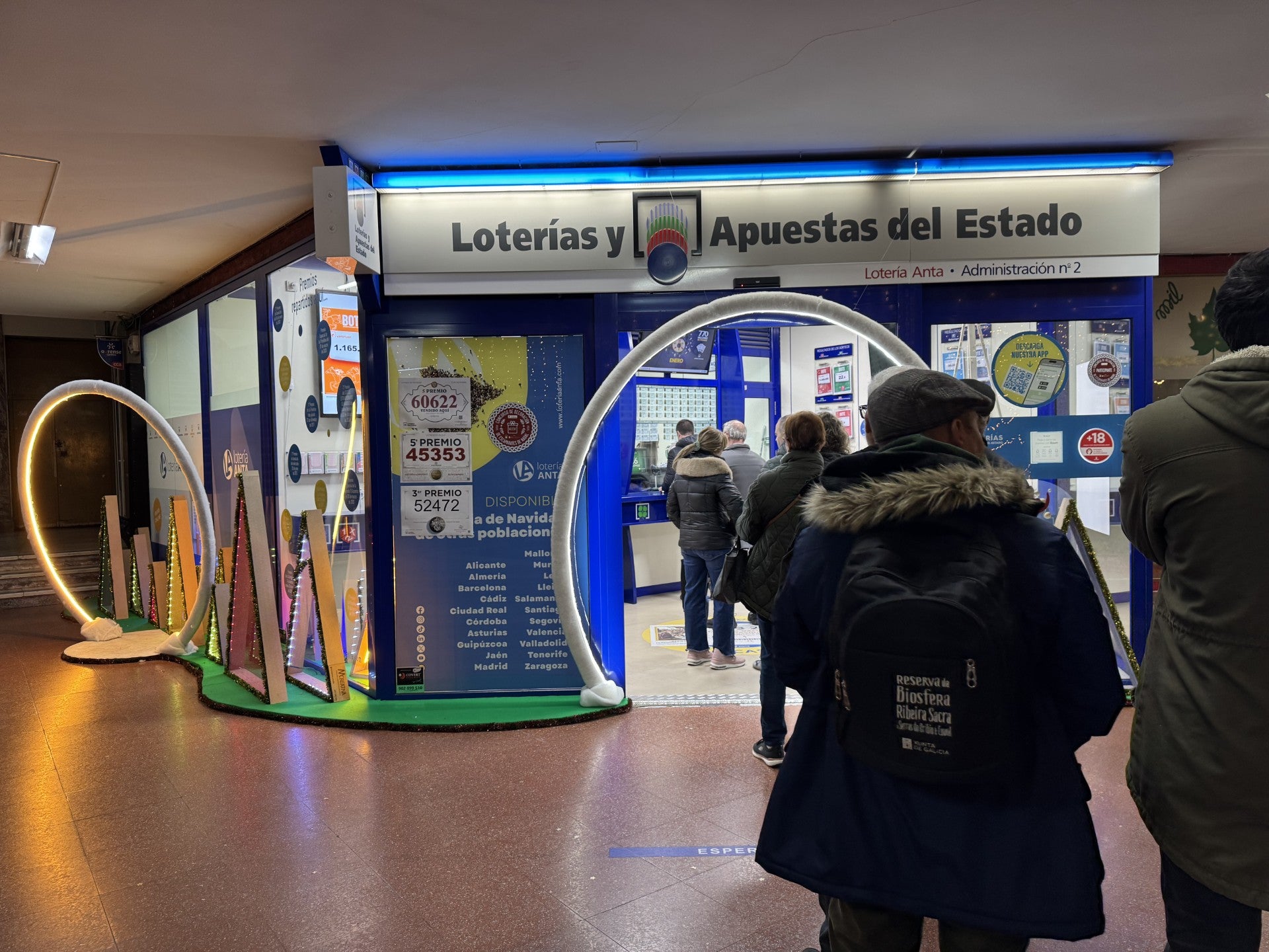 A lotería sorríu a veciños de Ourense, Barbadás, Cortegada, Xinzo e Laza A lotería sorríu a veciños de Ourense, Barbadás, Cortegada, Xinzo e Laza