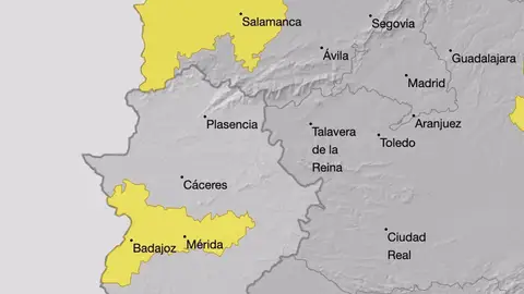 La comarca de Vegas del Guadiana permanecerá este lunes en aviso amarillo por niebla La comarca de Vegas del Guadiana permanecerá este lunes en aviso amarillo por niebla