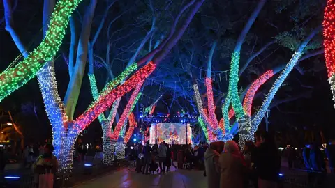 Espectáculo navideño en el Parque Nicolás Salmerón de Almería Espectáculo navideño en el Parque Nicolás Salmerón de Almería