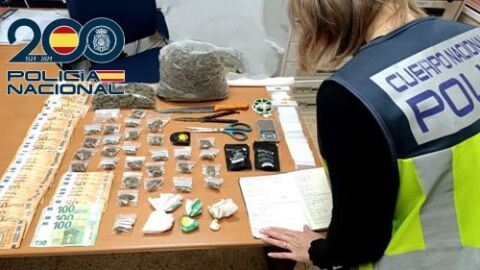 La Policía Nacional desarticula un punto negro de venta de droga y detiene a dos personas en el barrio de Benimàmet (València)