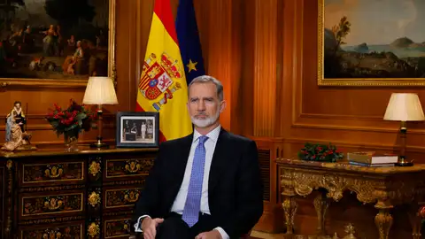 El Rey Felipe VI durante el discurso de 2023 El Rey Felipe VI durante el discurso de 2023