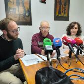 Representantes de la Asociación Bullaque Vivo durante la rueda de prensa