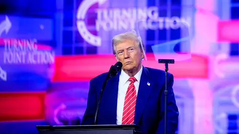 Donald Trump durante el mitin en Arizona Donald Trump durante el mitin en Arizona