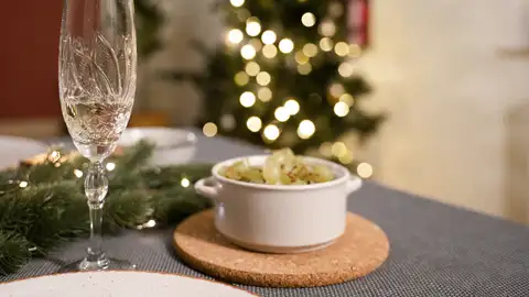 Imagen de archivo de uvas en Navidad. Imagen de archivo de uvas en Navidad.