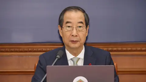 Han Duck-soo, el presidente interino de Corea del Sur Han Duck-soo, el presidente interino de Corea del Sur