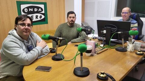 Alfonso L&oacute;pez e Rub&eacute;n Amor&iacute;n con Jes&uacute;s Alvarez