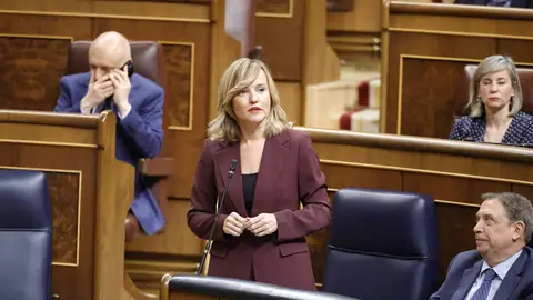 La ministra de Educación, Formación Profesional y Deportes, Pilar Alegría, en el Congreso El Gobierno confía en aprobar los nuevos presupuestos generales en el primer trimestre de 2025
