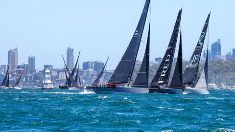 Transcurso de la regata en Australia Transcurso de la regata en Australia