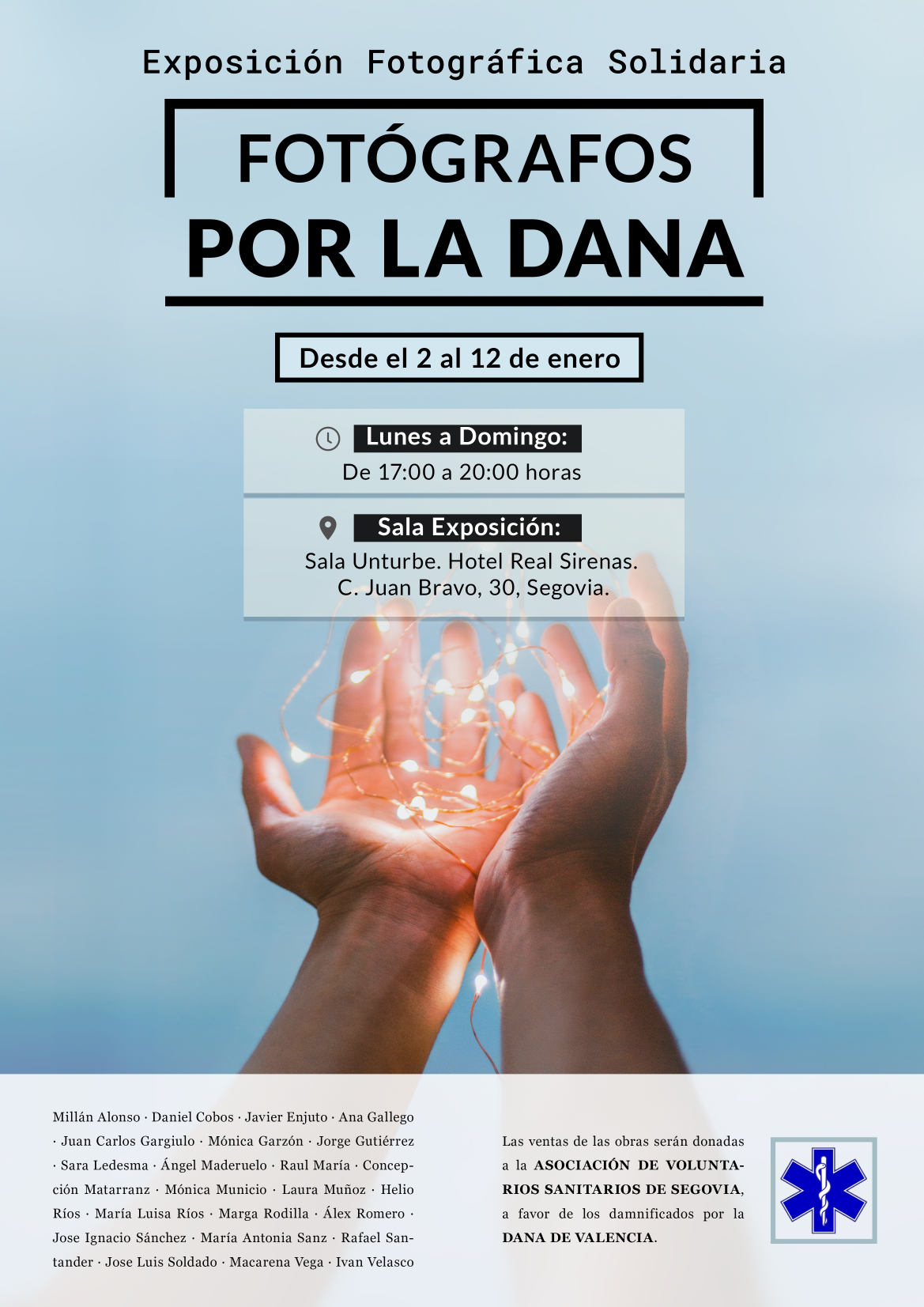 Exposición solidaria de fotografías a favor de los damnificados por la Dana de Valencia Exposición solidaria de fotografías a favor de los damnificados por la Dana de Valencia