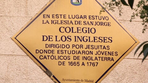 Placa Colegio de los Ingleses