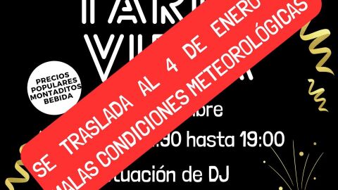 Tardeo Noche Vieja Benidorm cancelado