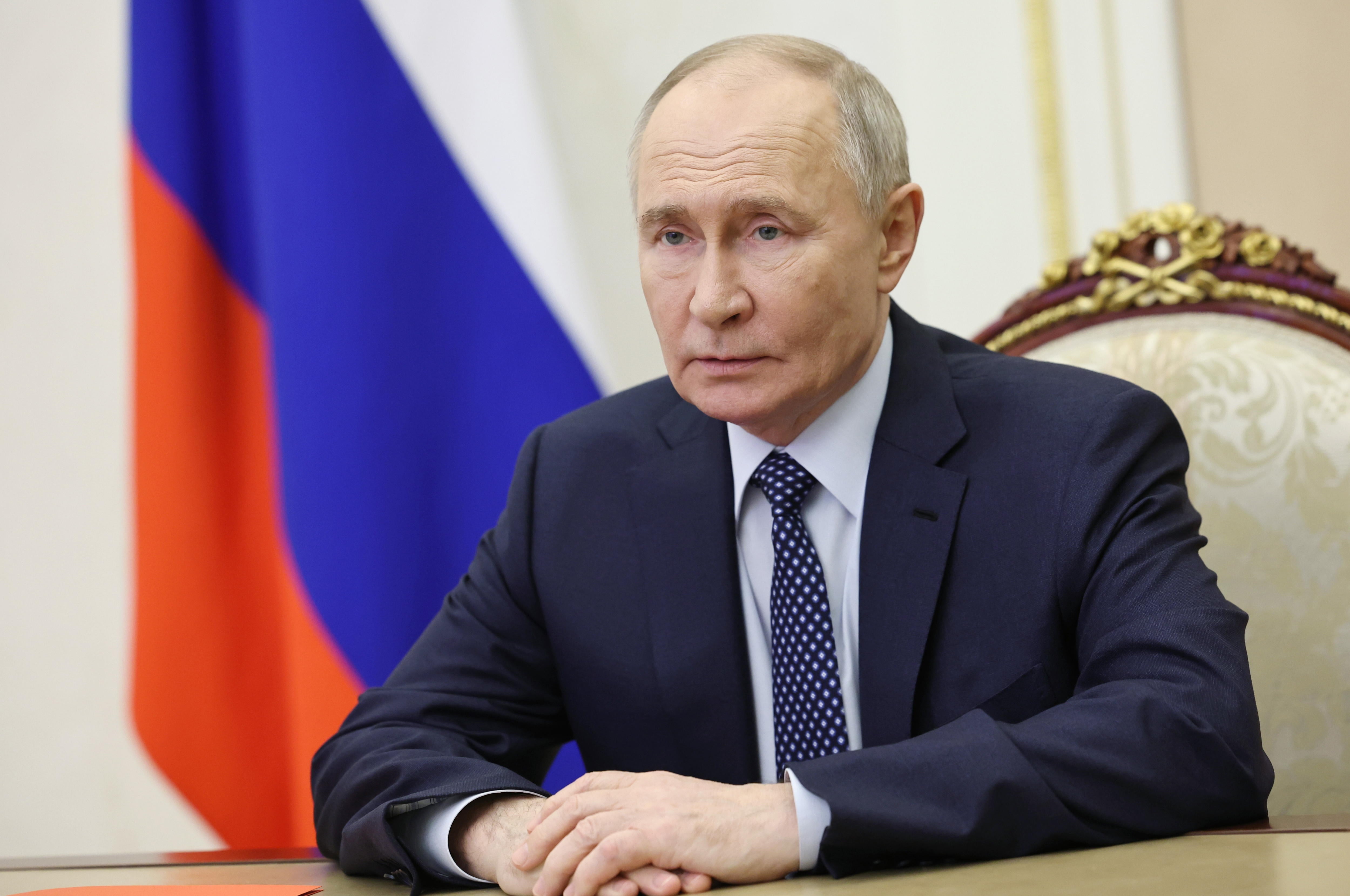 El presidente ruso, Vladímir Putin, preside un Consejo de Seguridad El presidente ruso, Vladímir Putin, preside un Consejo de Seguridad