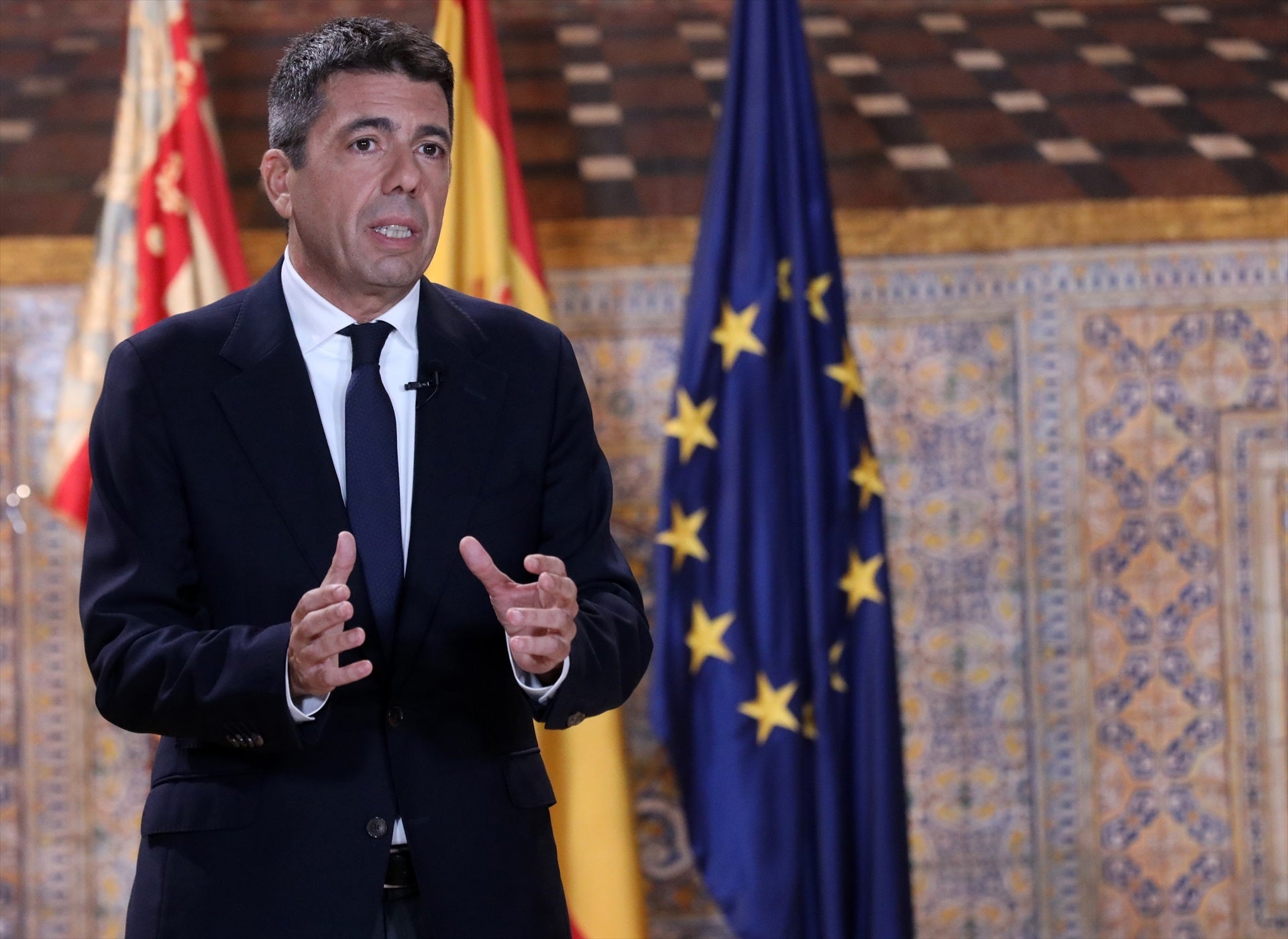 Mazón apela a la colaboración de instituciones para la recuperación de las zonas afectadas por la Dana Mazón apela a la colaboración de instituciones para la recuperación de las zonas afectadas por la Dana