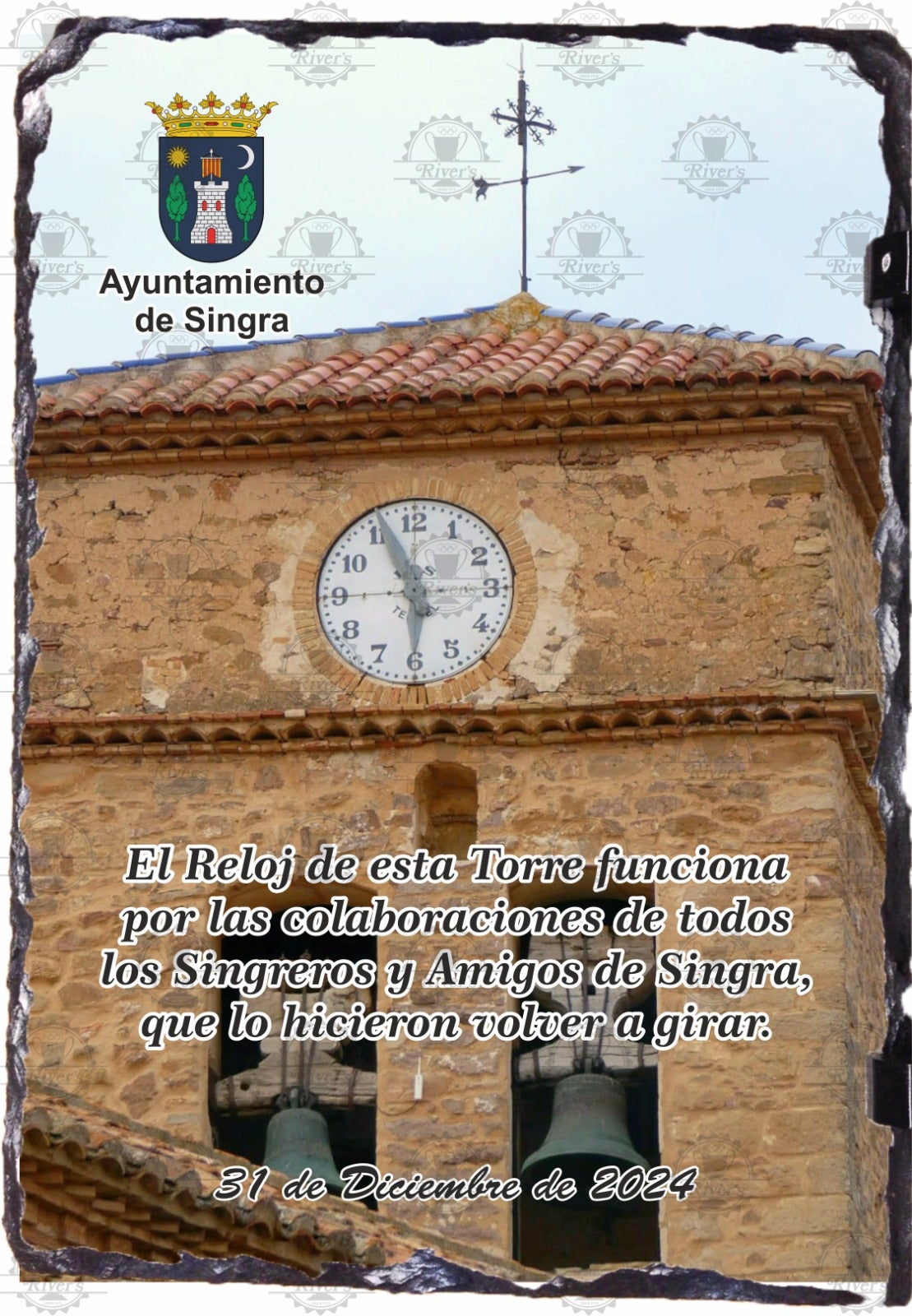 Singra recupera su reloj 40 años después Singra recupera su reloj 40 años después