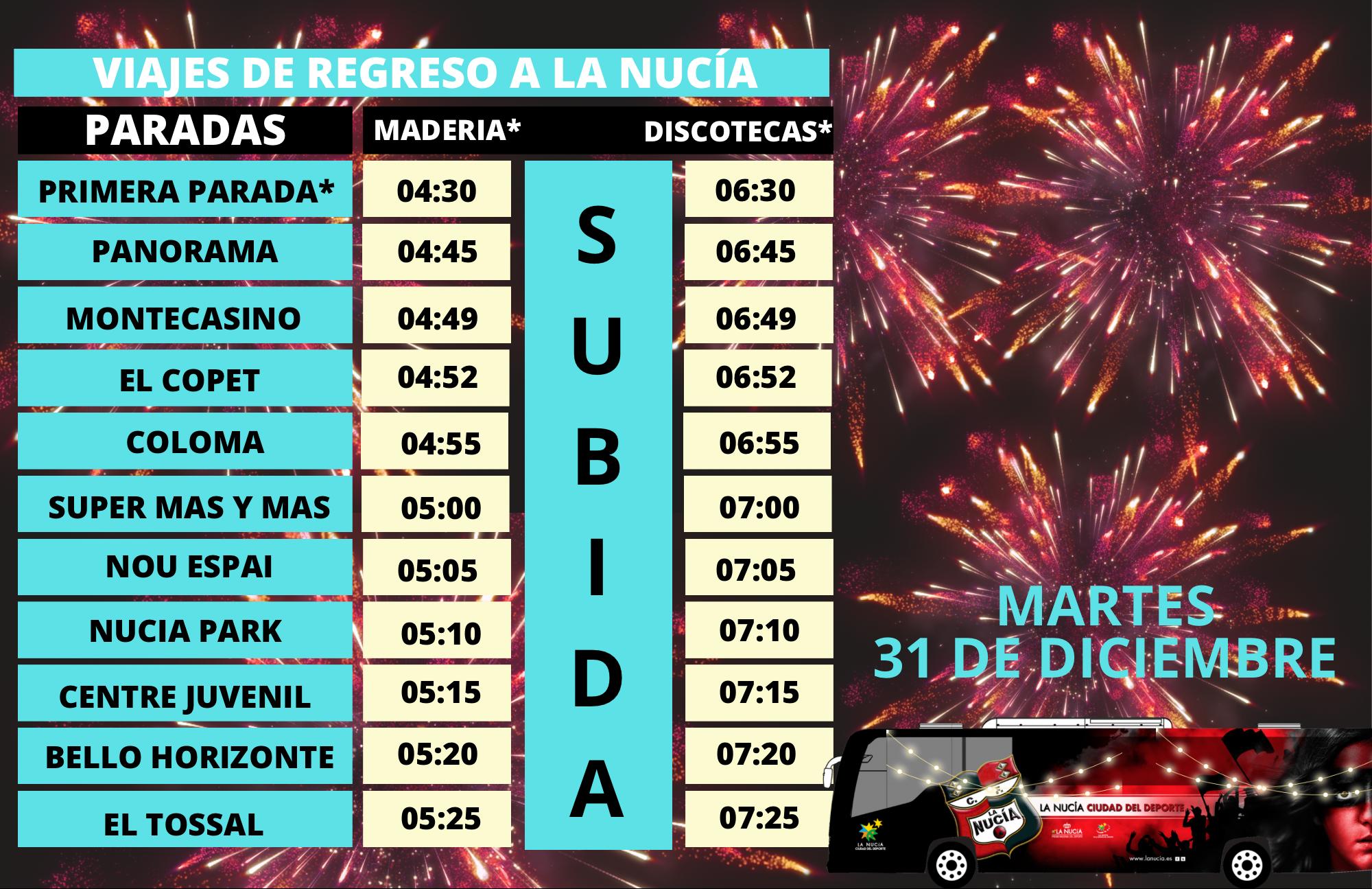 La Nucía activa esta noche el Tramús Bus, por un retorno “seguro” en Nochevieja La Nucía activa esta noche el Tramús Bus, por un retorno “seguro” en Nochevieja