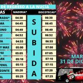 La Nucía activa esta noche el Tramús Bus, por un retorno “seguro” en Nochevieja