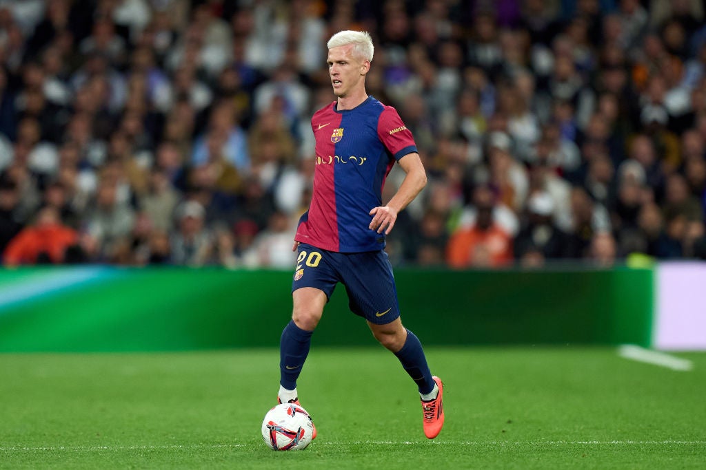 Dani Olmo durante un partido con el Barça Dani Olmo durante un partido con el Barça