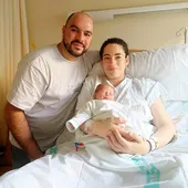 Hugo, con sus padres, primer ciudadrealeño nacido en 2025 Hugo, con sus padres, primer ciudadrealeño nacido en 2025