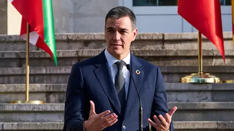 Pedro Sánchez durante la Conferencia de Presidentes. Pedro Sánchez durante la Conferencia de Presidentes.