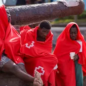 Migrantes rescatados en Canarias en el primer día del año 2025 Migrantes rescatados en Canarias en el primer día del año 2025