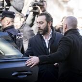 Víctor de Aldama a su llegada al Tribunal Supremo